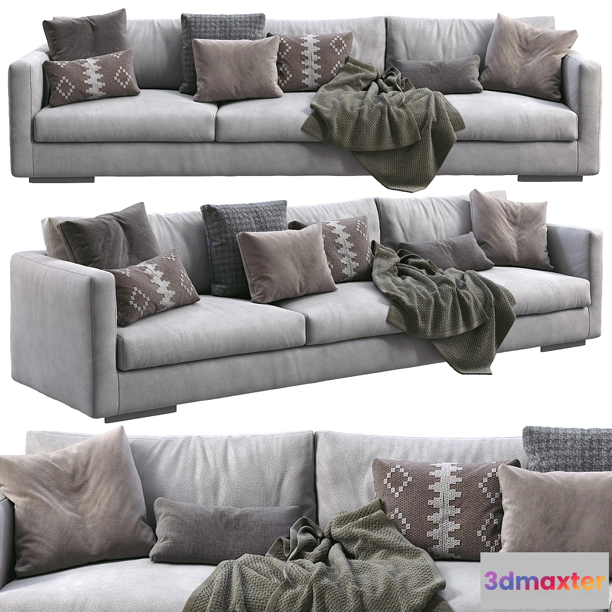 605133 - Flexform leather Sofa MAGNUM