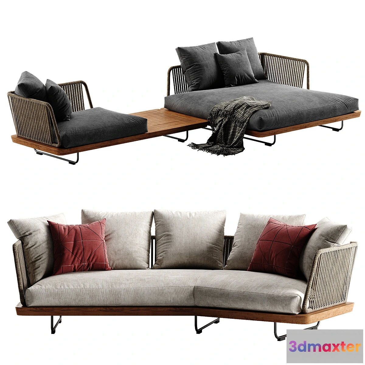 605223 - Minotti Sunray sofa set 2