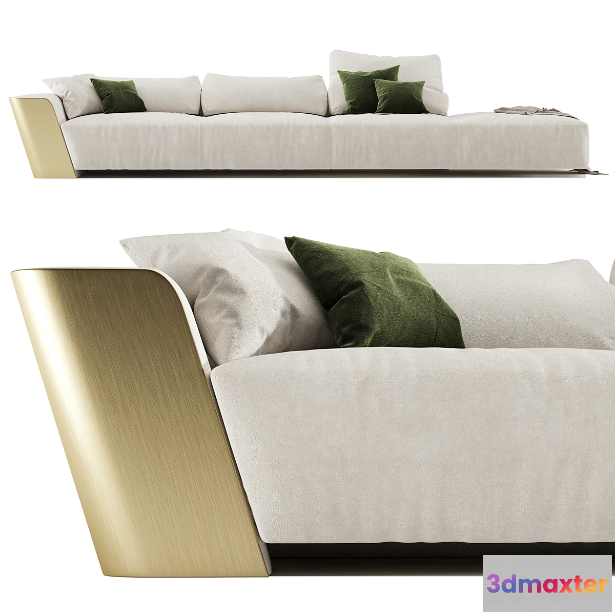 605269 - Metropol - Modular modern sofa in leather Laurameroni