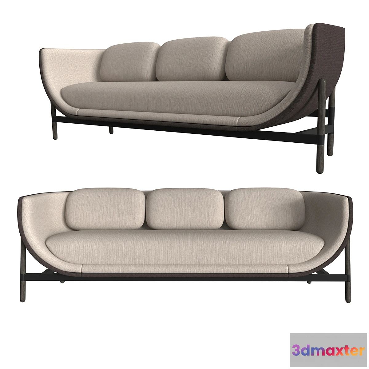 605297 - Casala Capsule Lounge 3 Seater (Free)