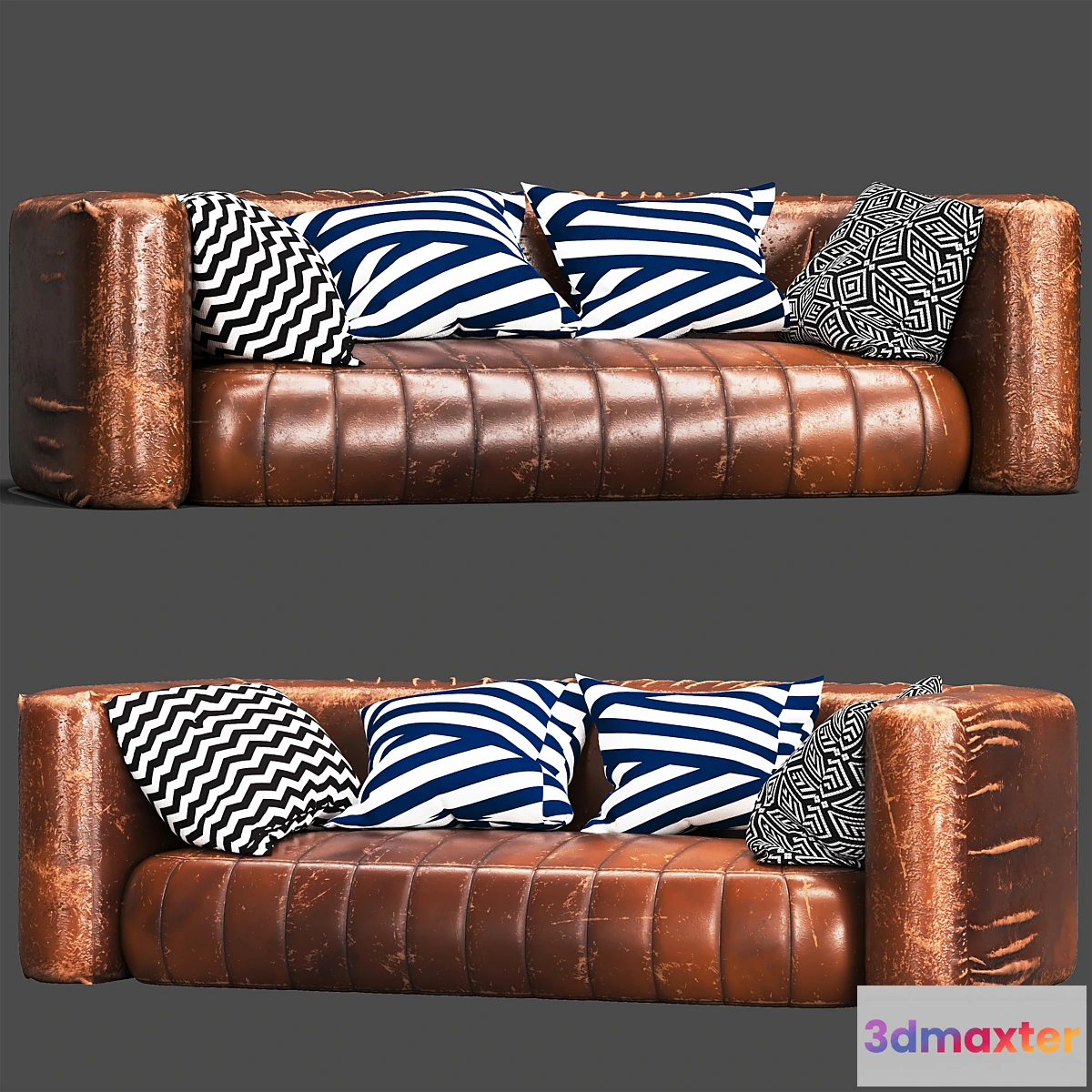 605333 - Maddox leather sofa