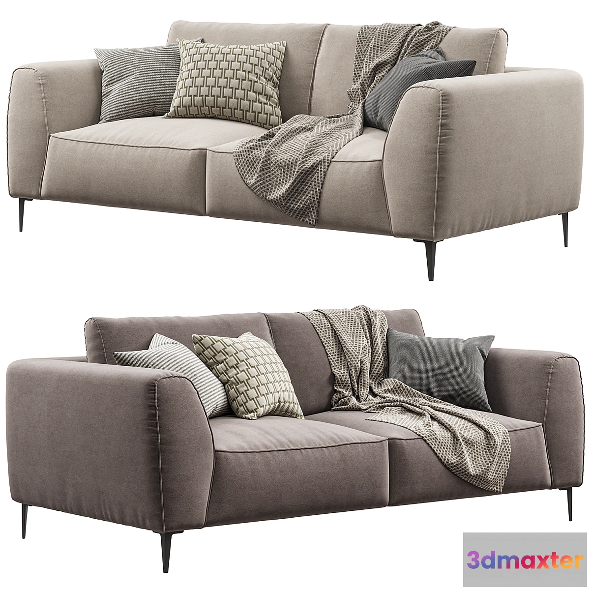 605595 - Chateau dAx - Dudy (2-seat fabric sofa)