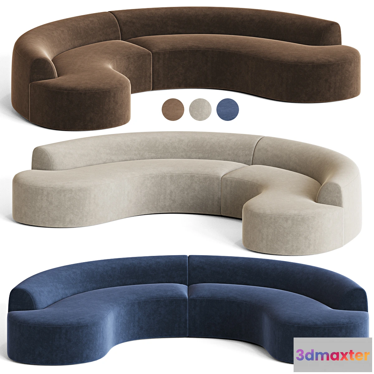 605613 - Chubby sectional sofa