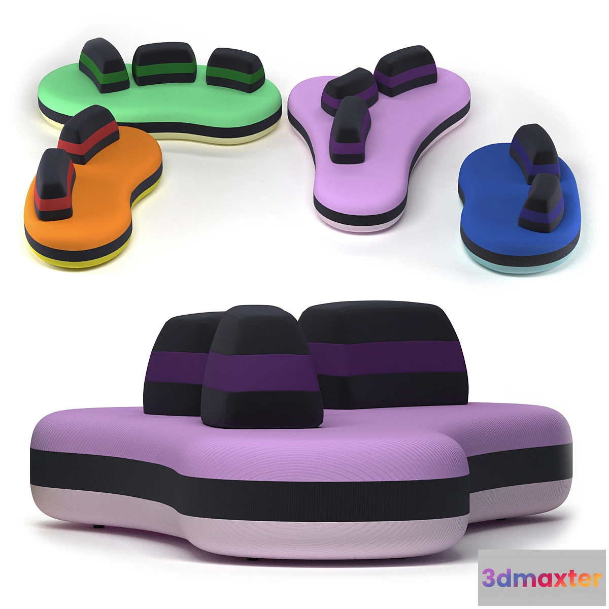 605633 - Bombom sofa by Roche Bobois