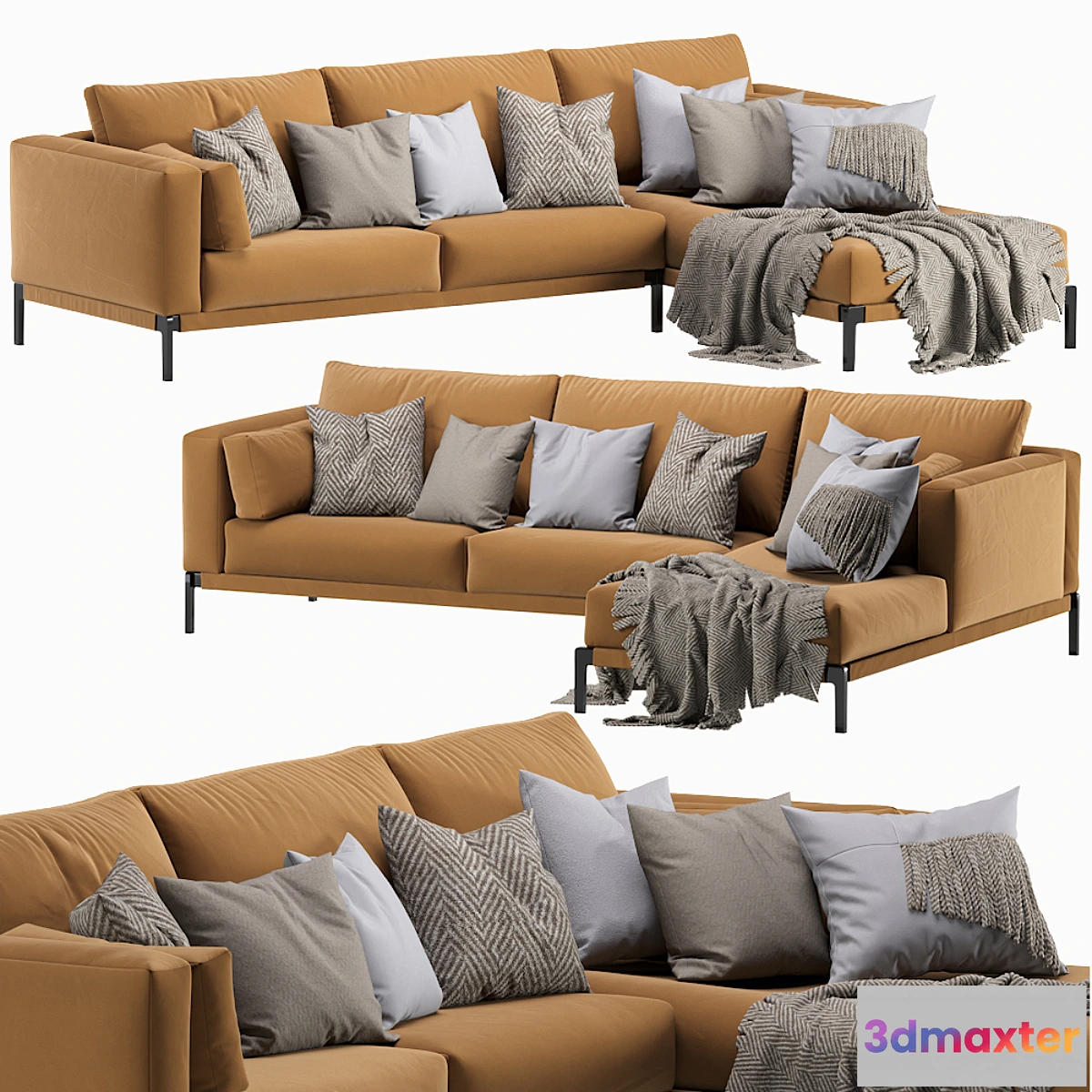 605709 - Flexform Romeo Chaise Longue Sofa