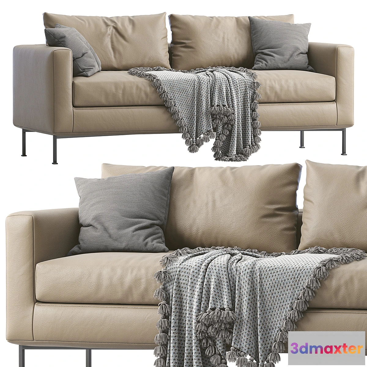 605783 - Livingdivani Leather Sofa Box