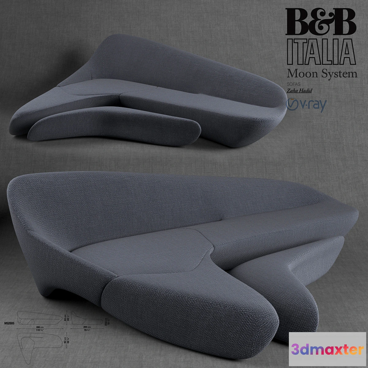 606011 - B&B Italia Moon system - by Zaha Hadid