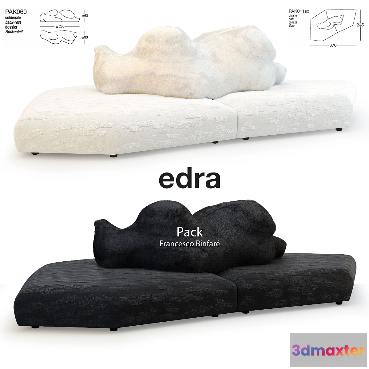 606089 - Edra Pack Sofa