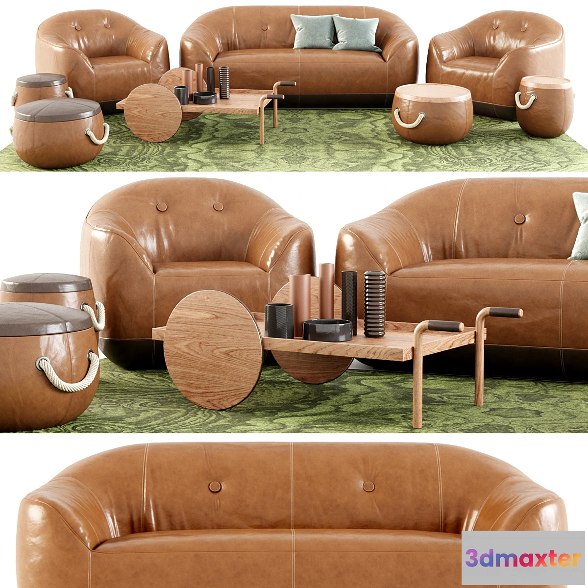 606245 - Natuzzi Italia Furrow Set