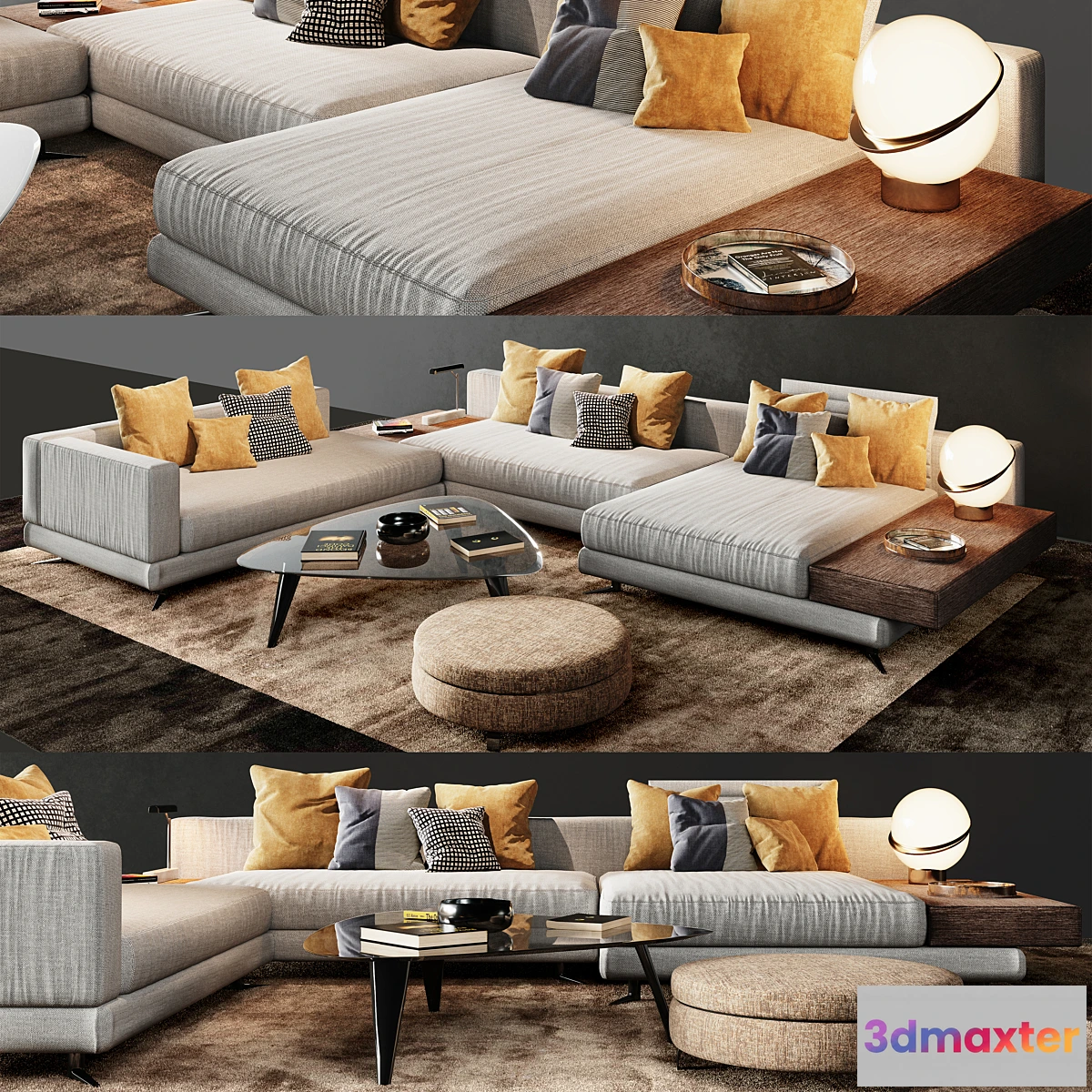 606255 - Minotti White Sofa - No.4