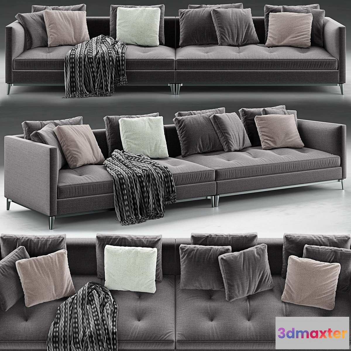 606317 - Minotti Andersen Slim 103 Quilt Sofa