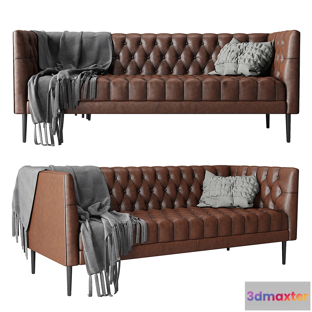 606359 - Joybird vaughn leather sofa