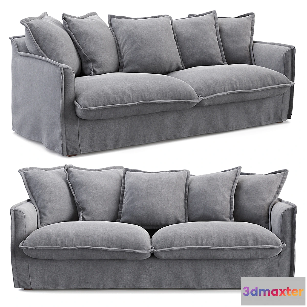 606441 - Livingston sofa charcoal gray
