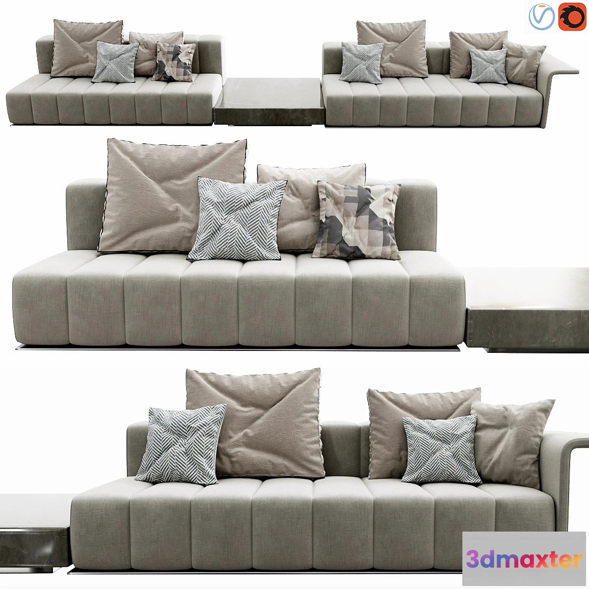 606503 - Minotti Freeman Lounge Arrangement 05