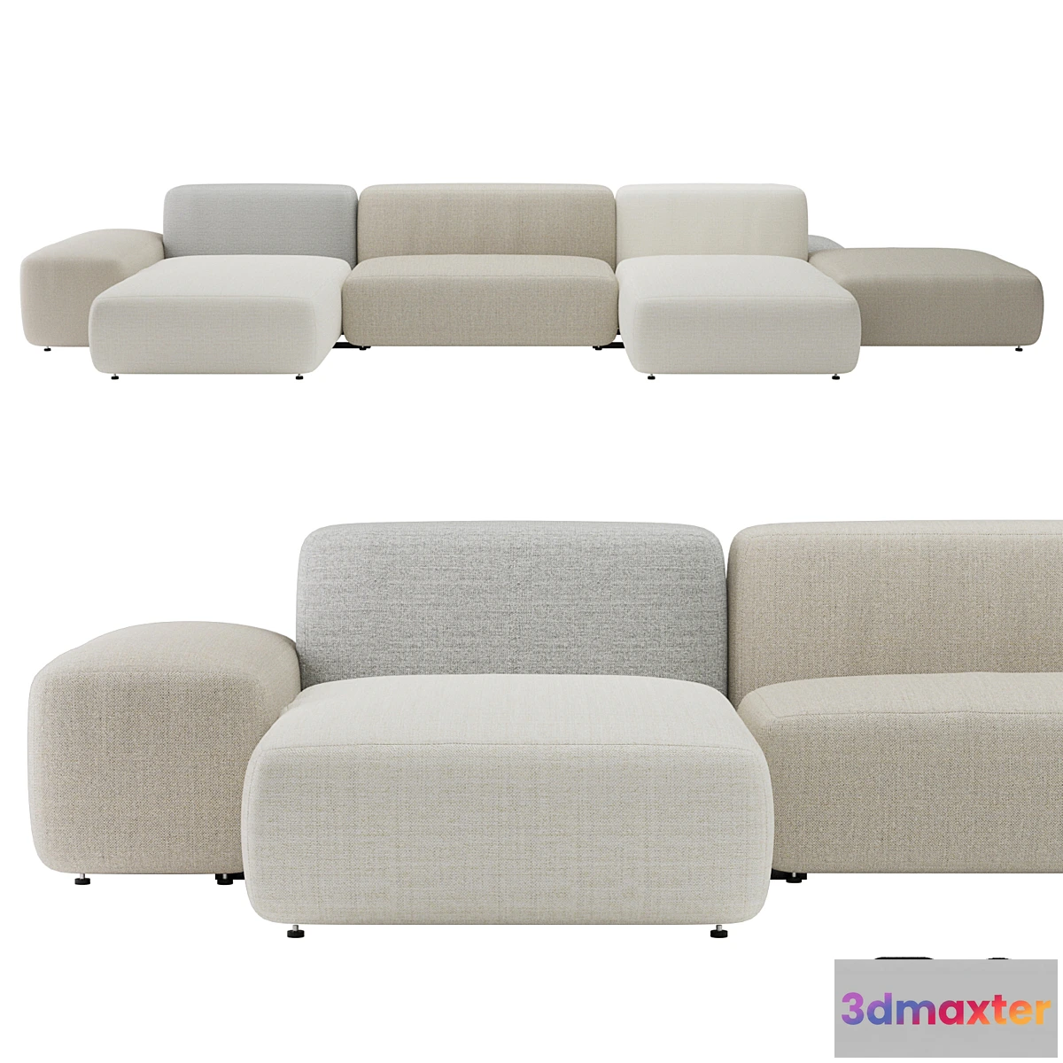 606565 - Plus Island Big Sofa by Lapalma
