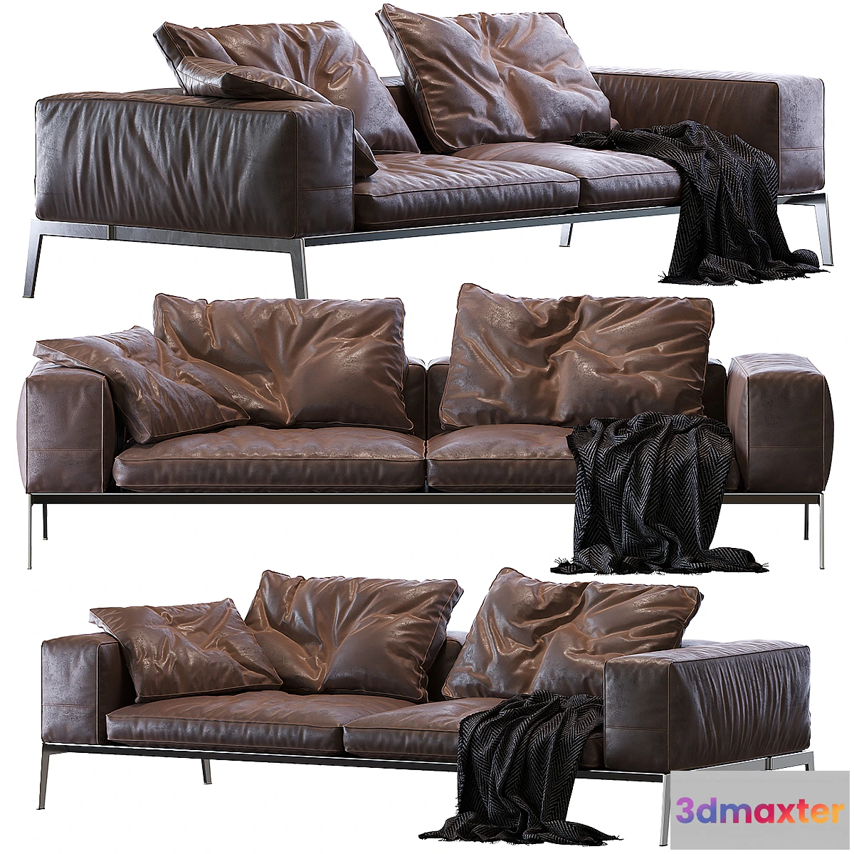 606725 - Lifesteel Flexform Sofa