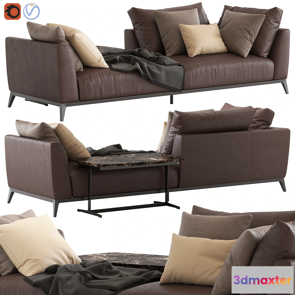 606811 - Flou Oliver Sofa type4