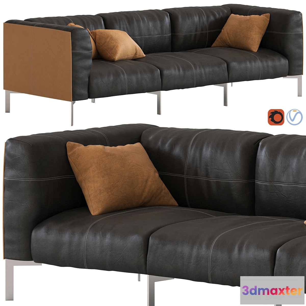 606927 - Poltrona Frau Bosforo Sofa 3-seater