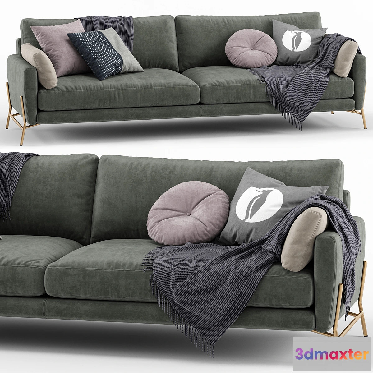 606983 - Le Marais 3seater maxi sofa - Calligaris