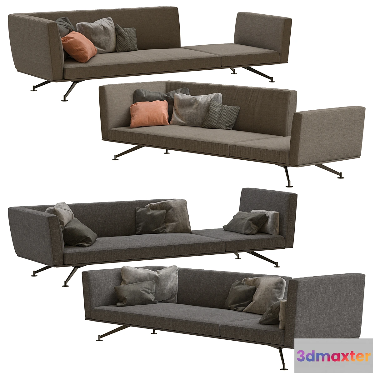 606991 - Lema Neil Sofas pack 6 by Francesco Rota