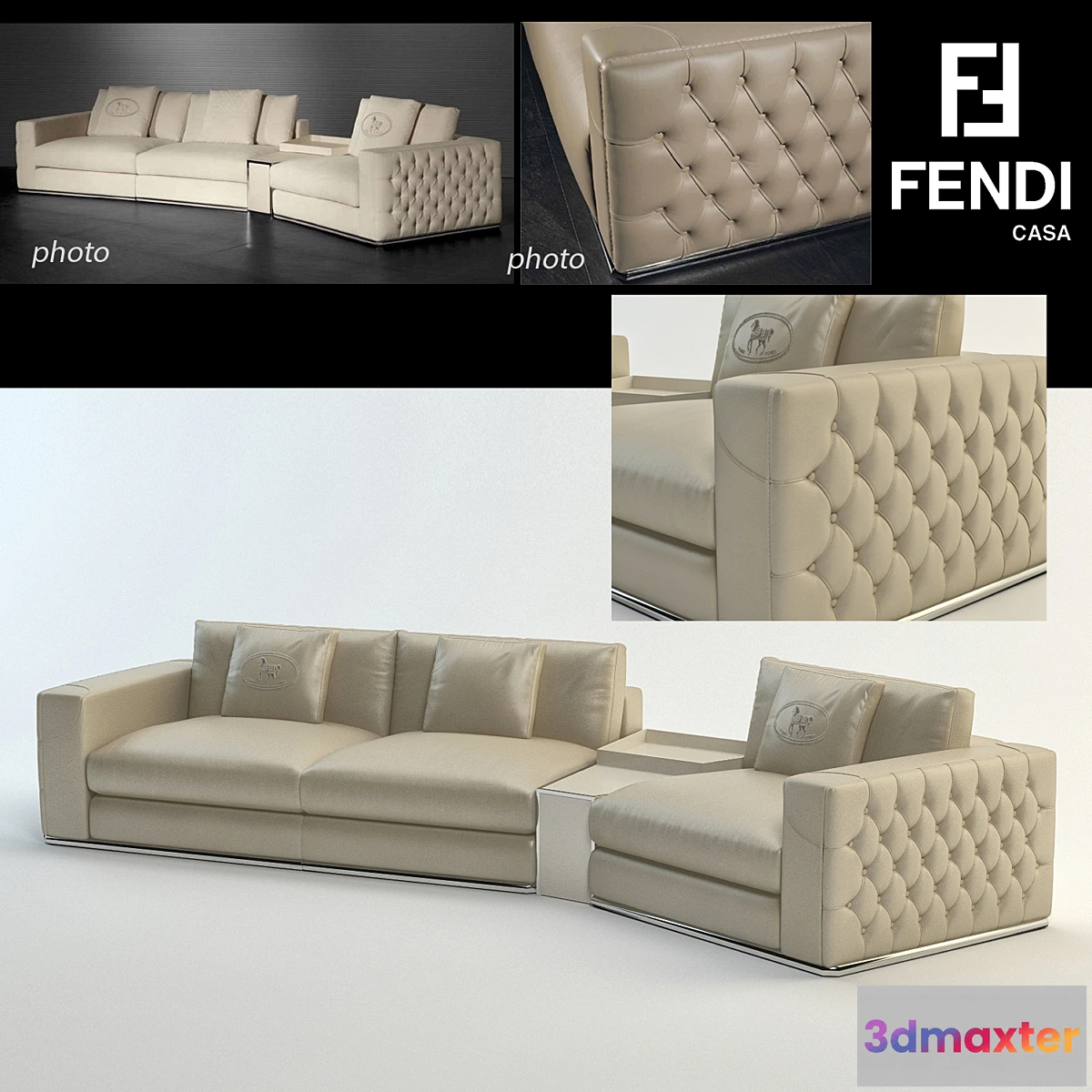 621609 - Plaza Sofa Fendi Casa