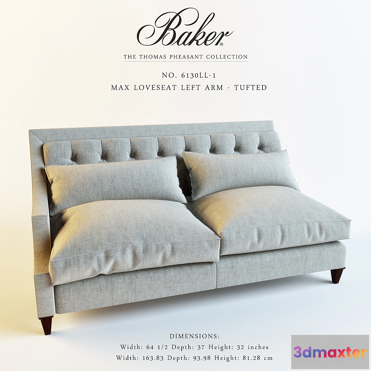 621621 - Baker_6130LL-1_MAX LOVESEAT LEFT ARM - TUFTED