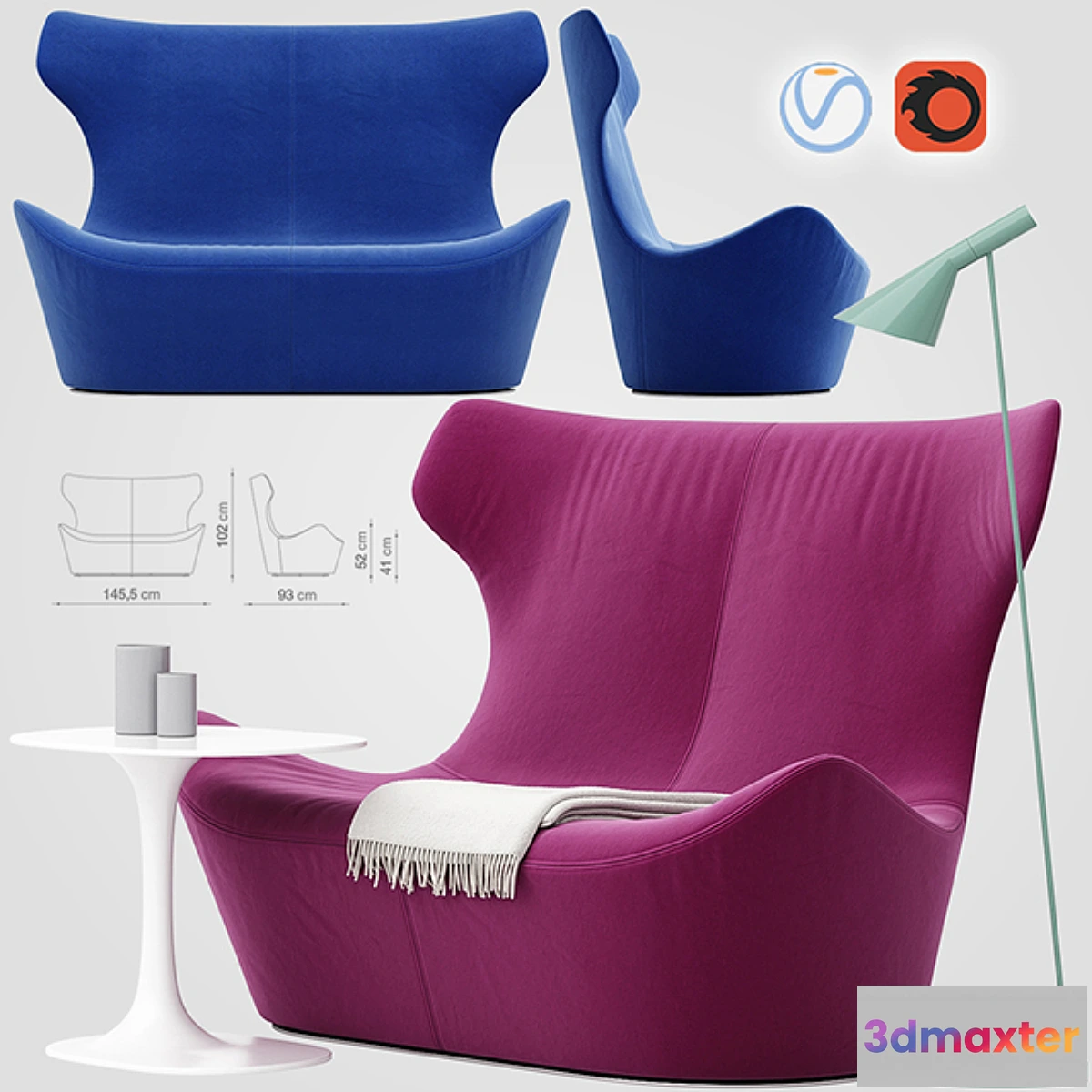 622973 - Love Papilio sofa