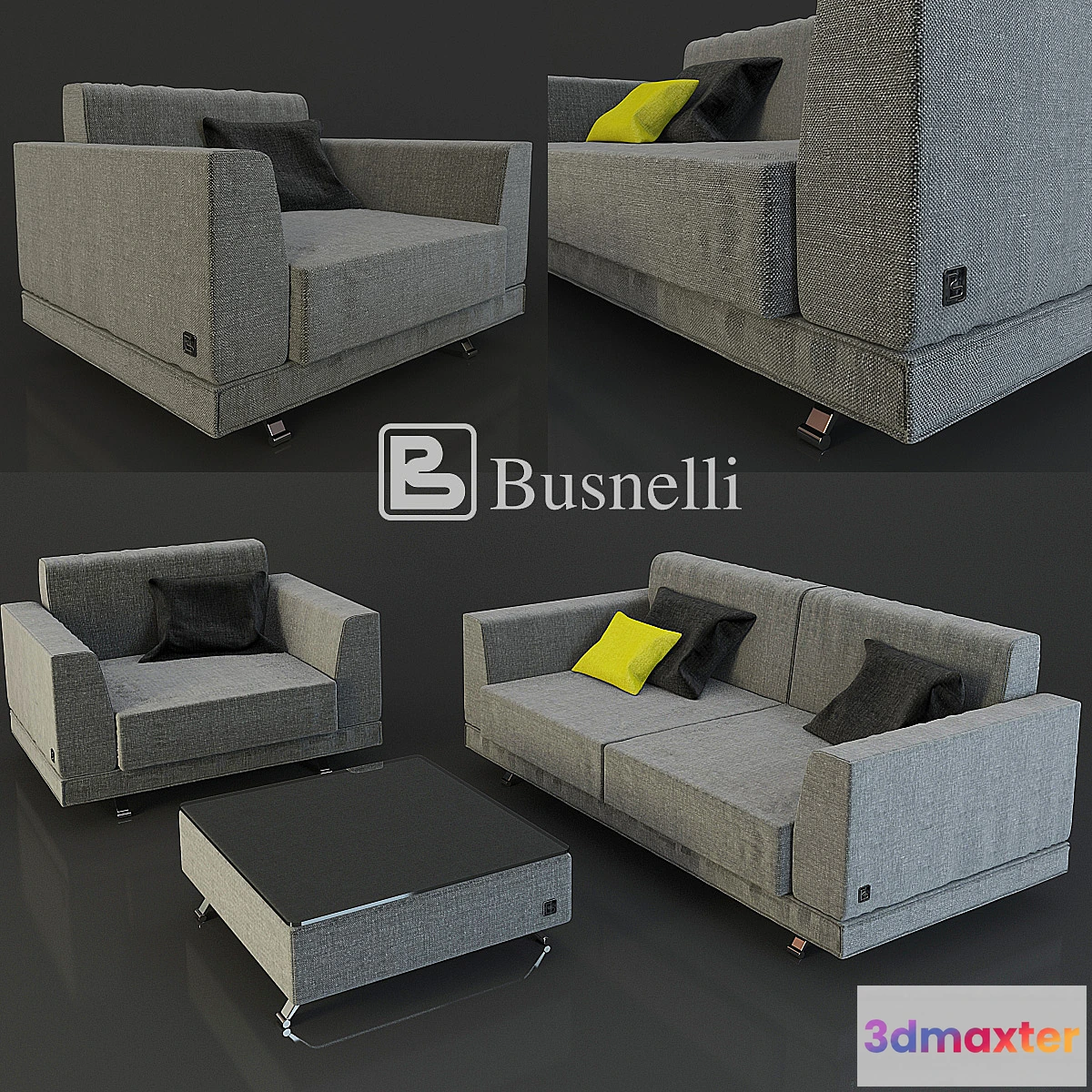 632347 - Sofa and armchair Busnelli