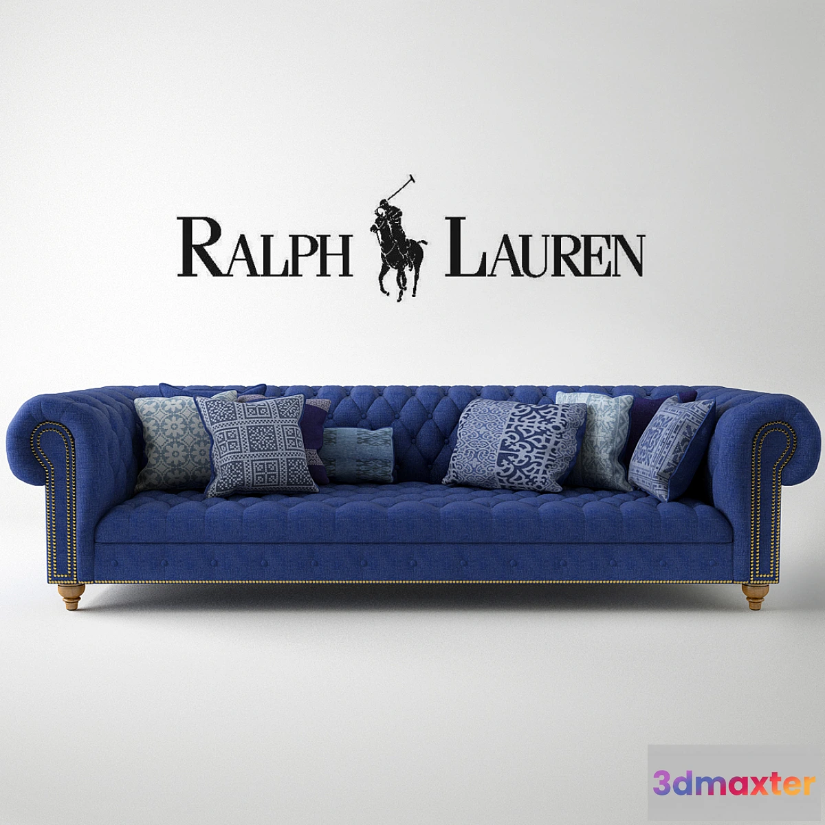 634497 - Ralph Lauren Home Indigo chesterfield sofa