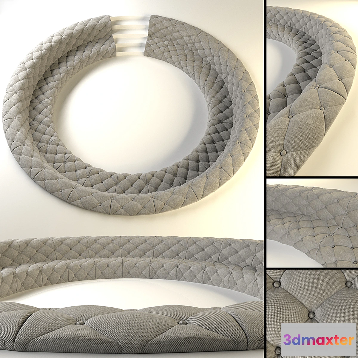 634605 - round couch built-in floor