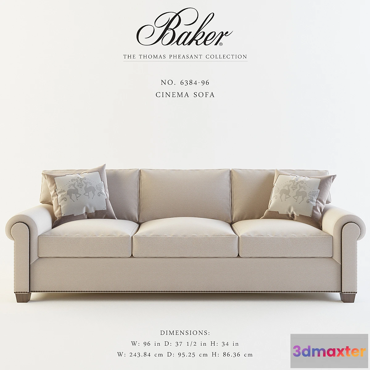 638977 - BAKER_CINEMA SOFA_No 6384-96