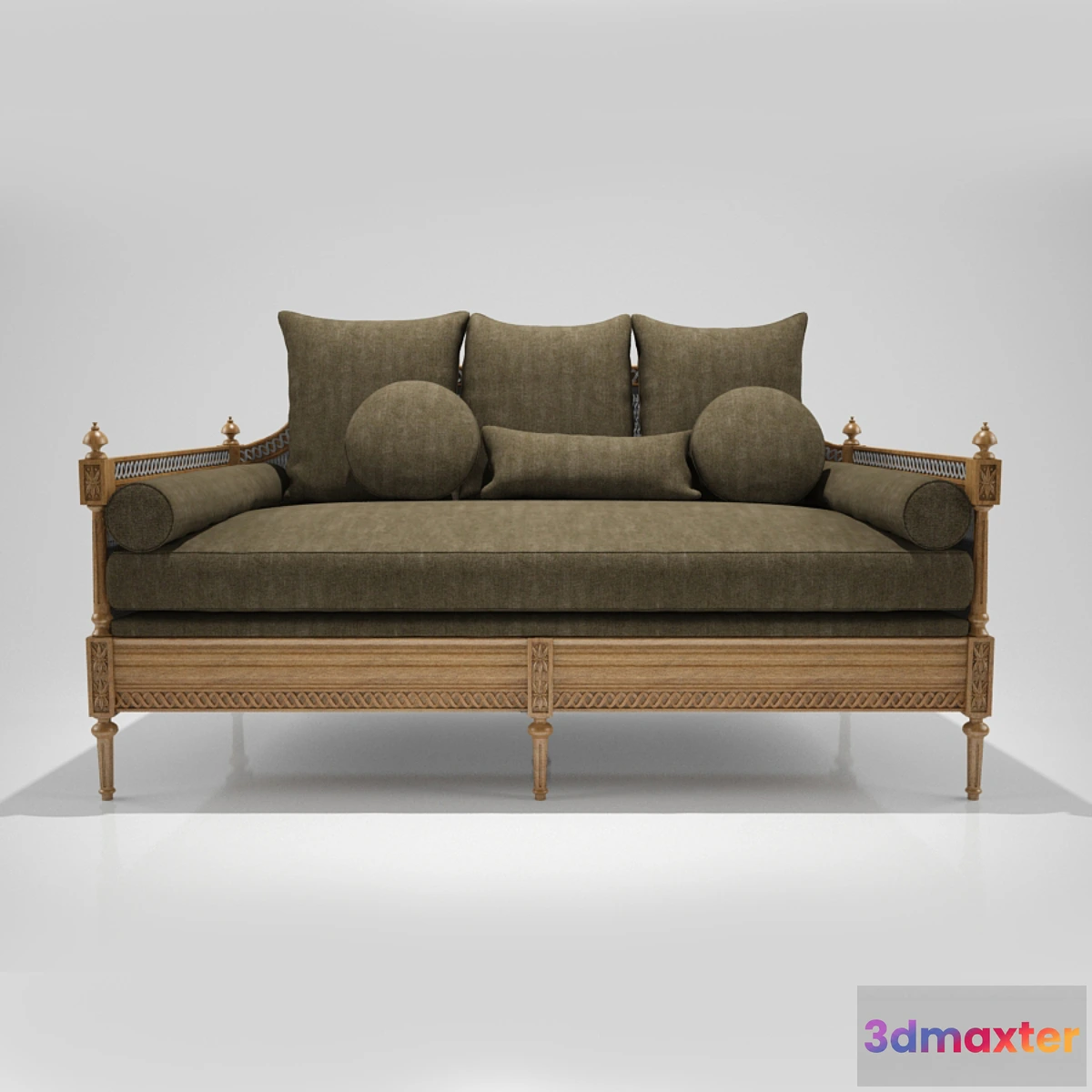 639171 - French Cane Sofa Daybed