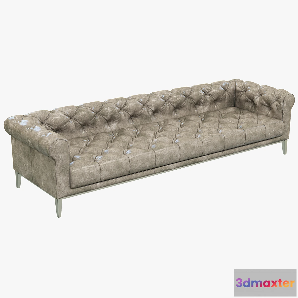639185 - Restoration Hardware Italia Chesterfield Leather Sofa