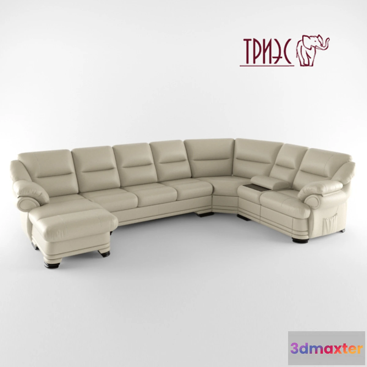 641557 - Modular sofa with ottoman and a bar Diana-1 (Factory TRIES)