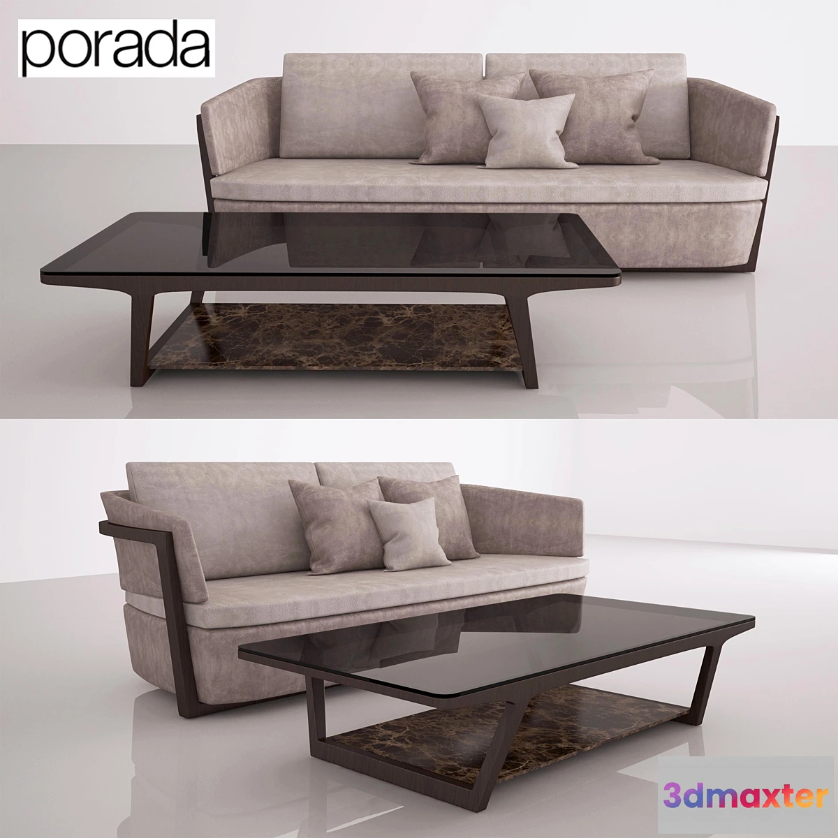 642121 - Porada Arena Sofa Sofa 224 and table 150 Script
