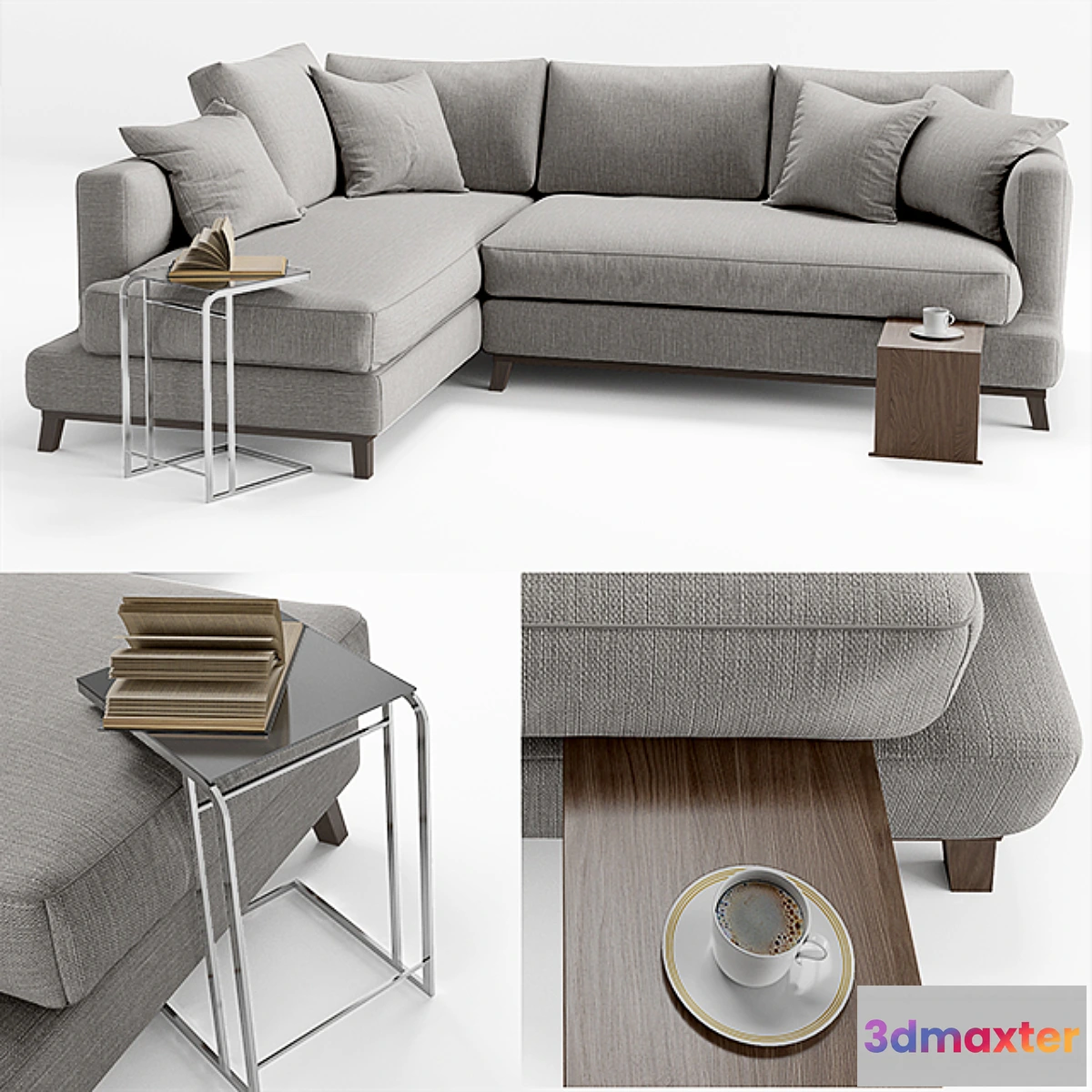 652515 - Etch&Bolts Griffith L-Shaped Sofa