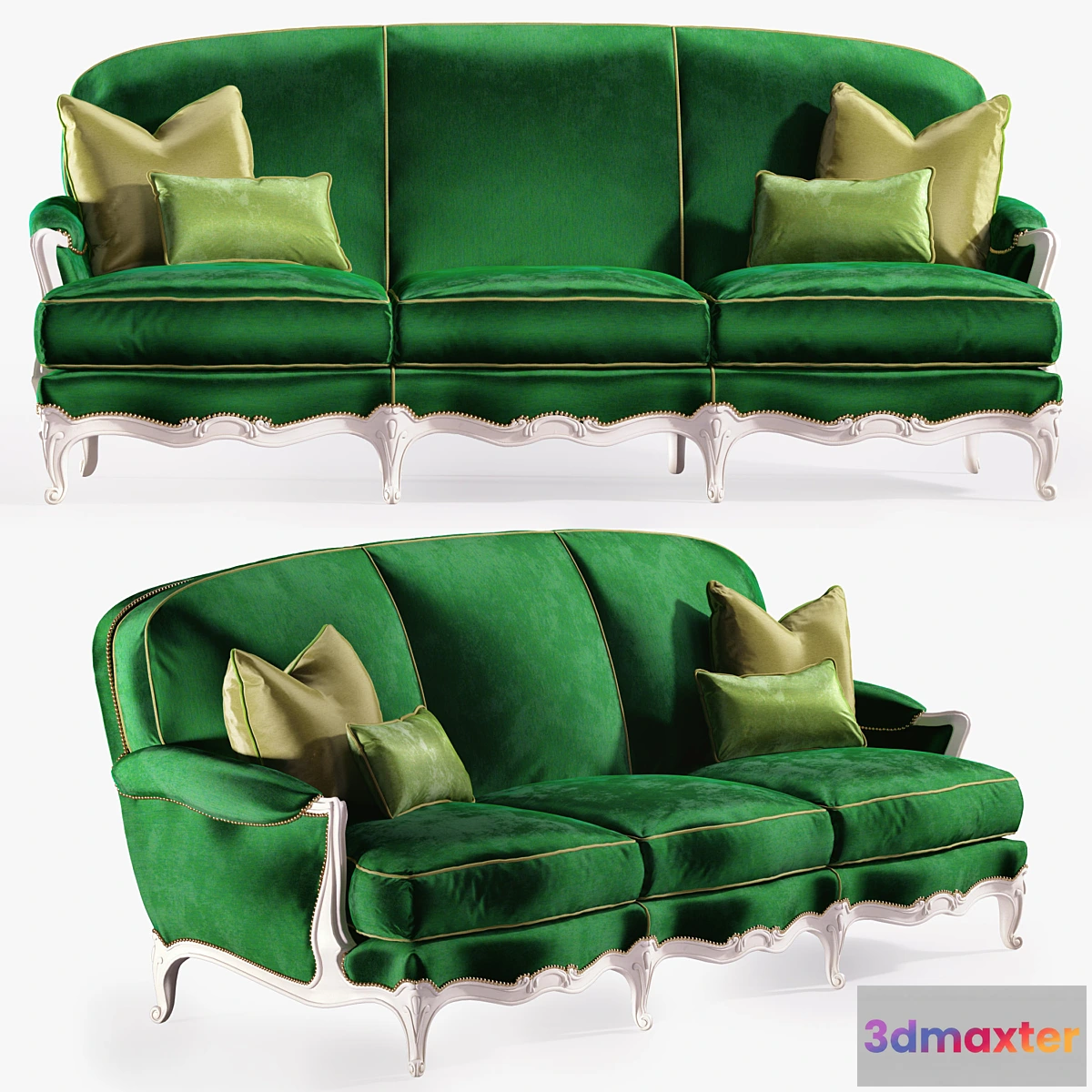 654293 - Canape Regence Choiseul 3 Seats