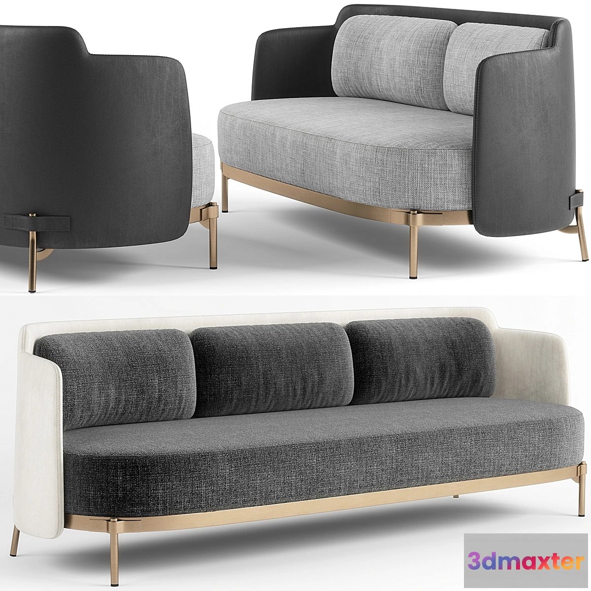 654303 - Minotti Tape sofa