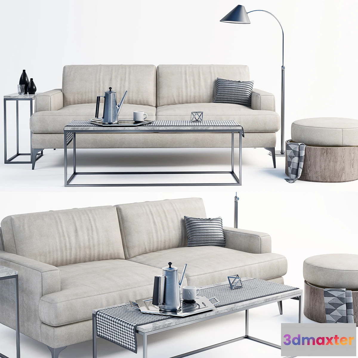 654305 - Andes west elm sofa set