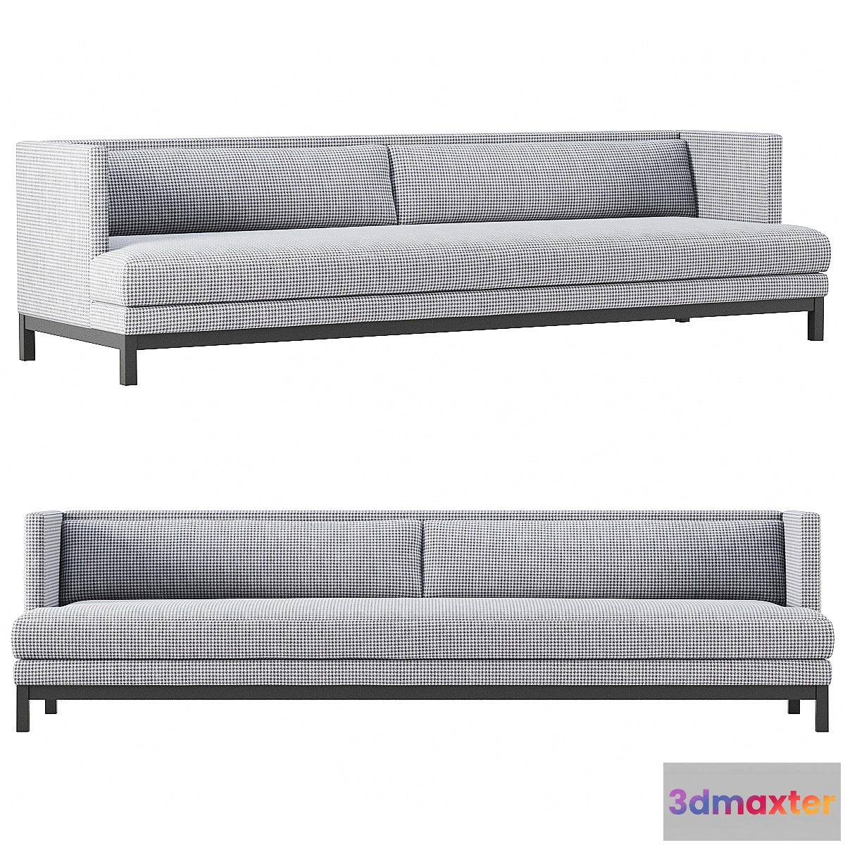 654309 - CB2 Brava Houndstooth Sofa