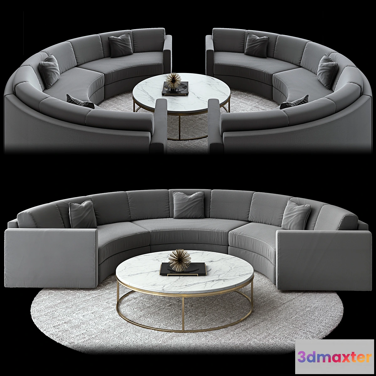 654427 - Curve sofa Restoration Hardware