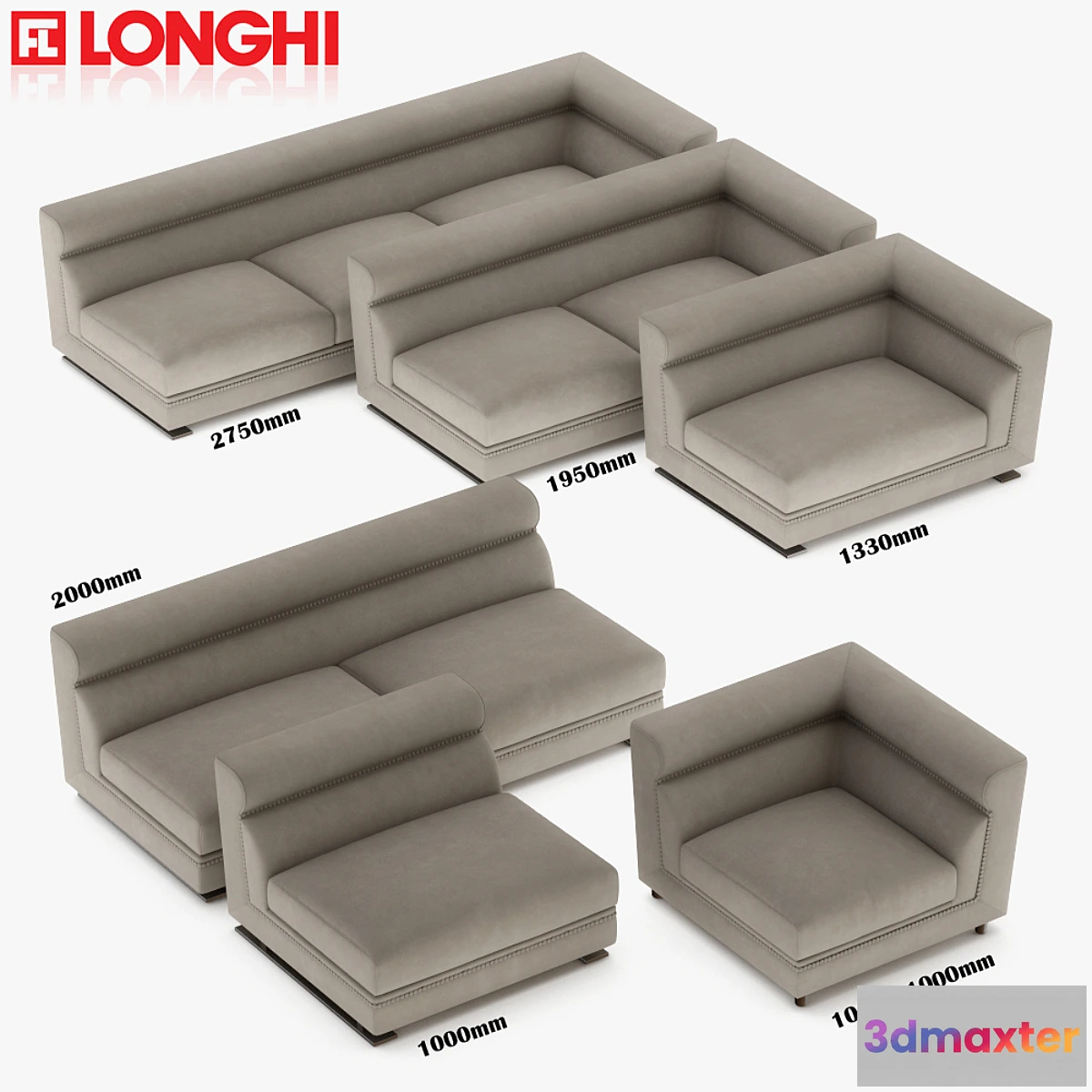 661817 - Ansel - Longhi - Sectional Sofa
