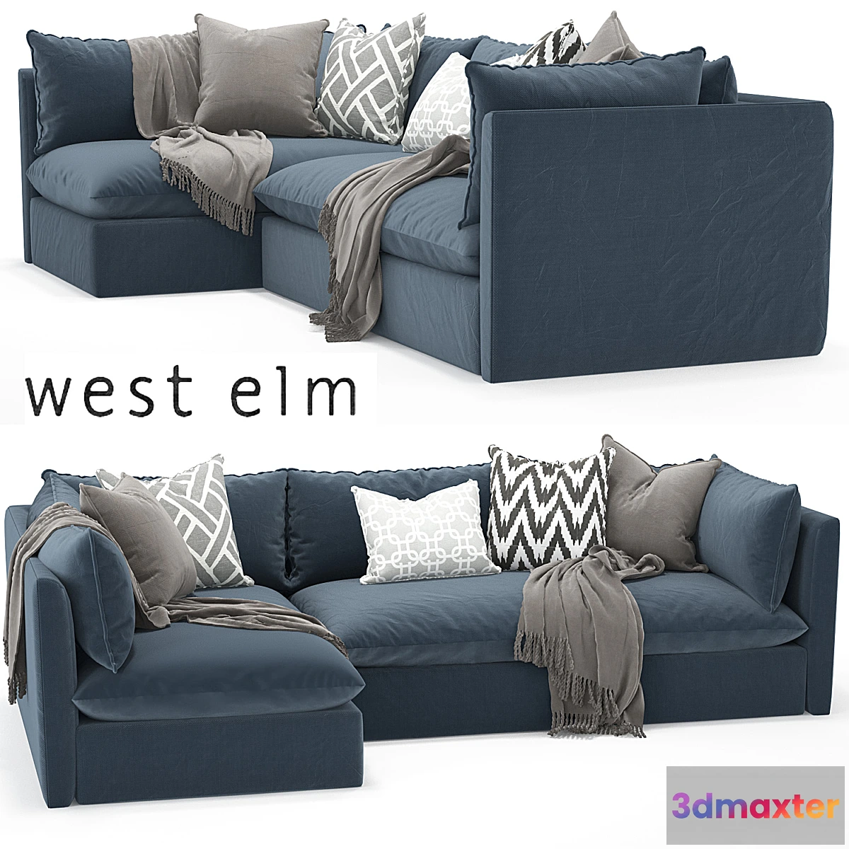 662353 - west elm _Shelter Sectional sofa