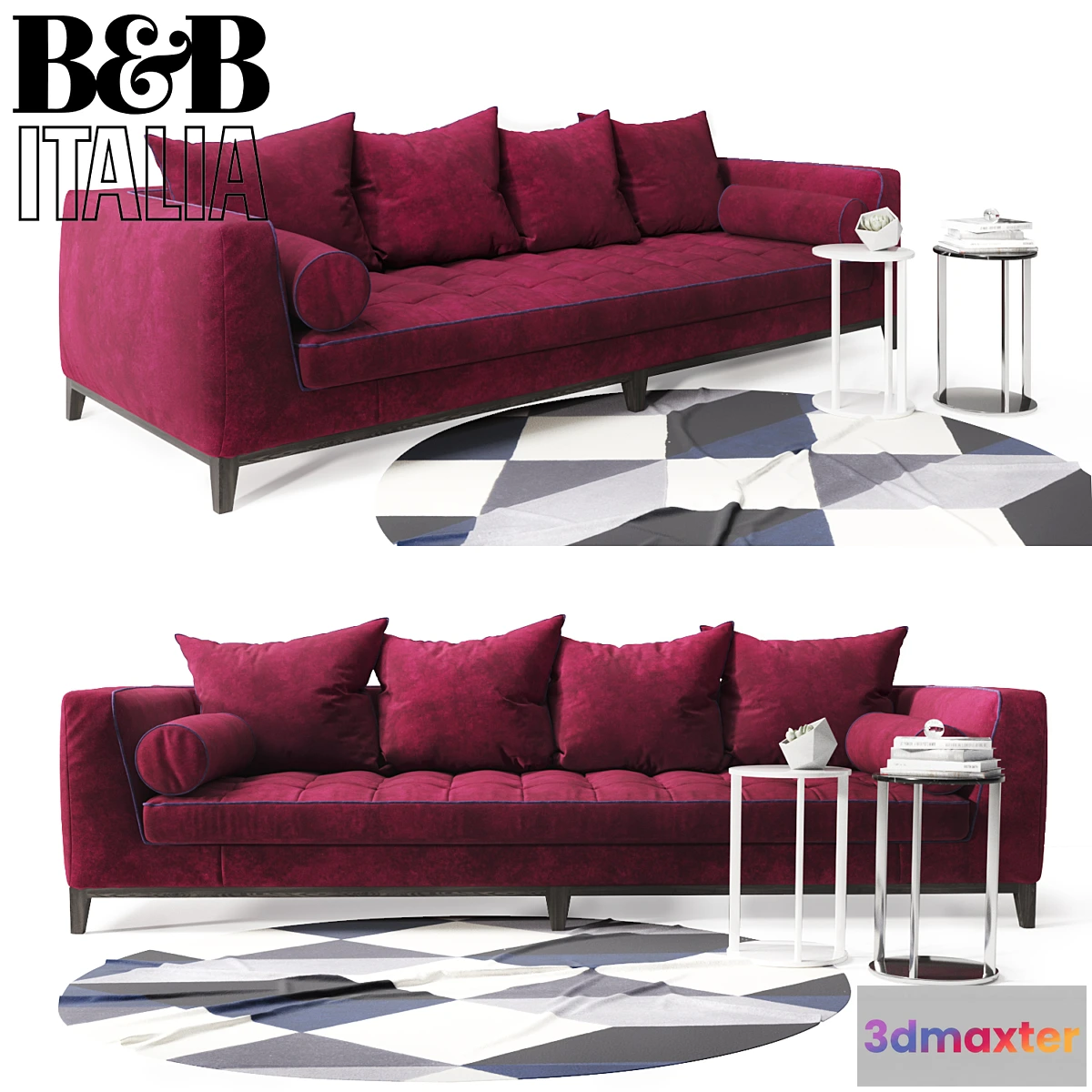 662365 - Sofa B & B Italia Lutteria with pillows