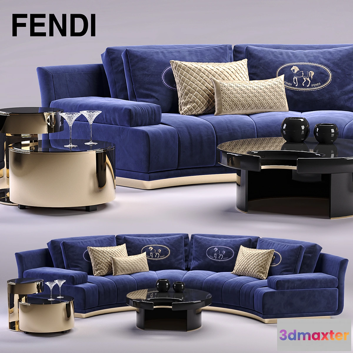 666877 - Fendi Artu Round Sectional Sofa - No.2