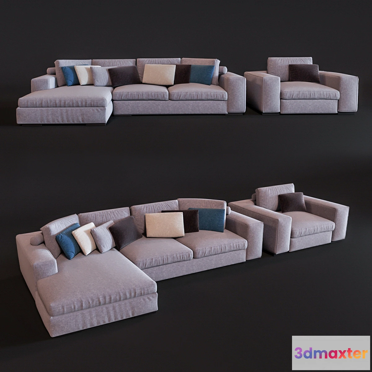 666945 - Gordon sofa and armchair by Relax factory