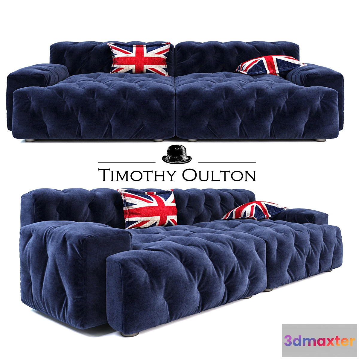 666949 - Timothy Oulton Pincushion Sectional Sofa
