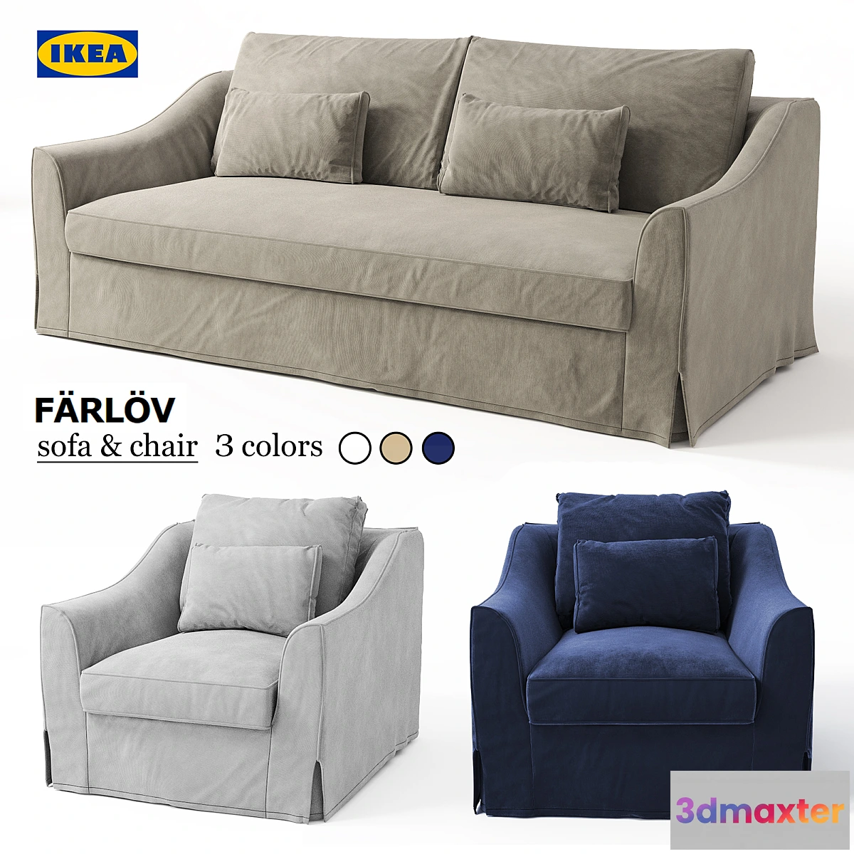 667785 - Sofa & chair Ikea FARLOV