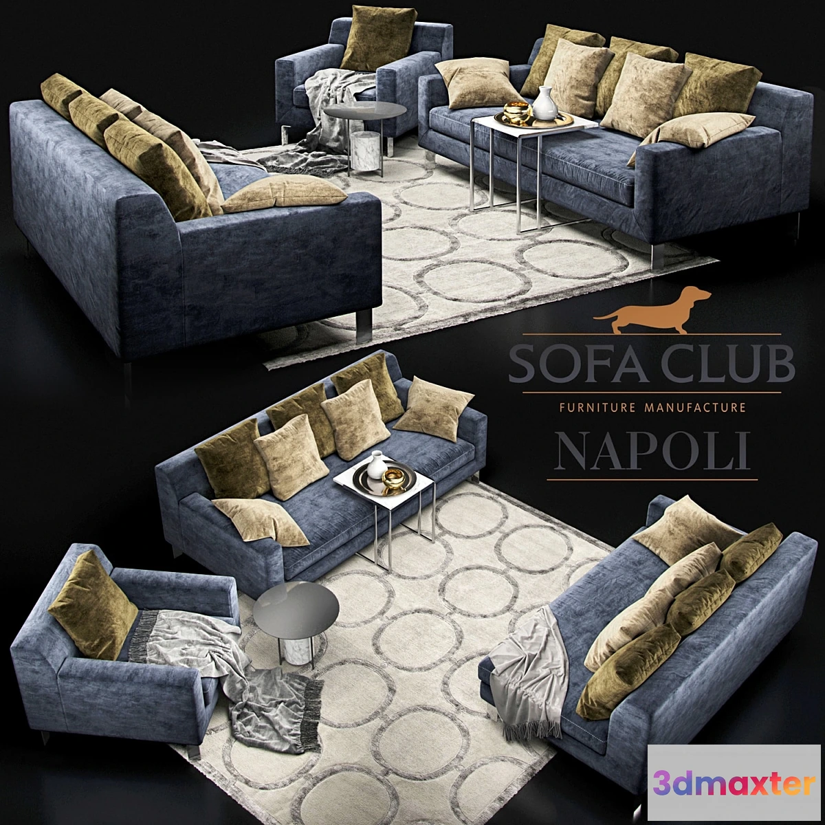 669867 - Sofa Napoli Sofa Club blue