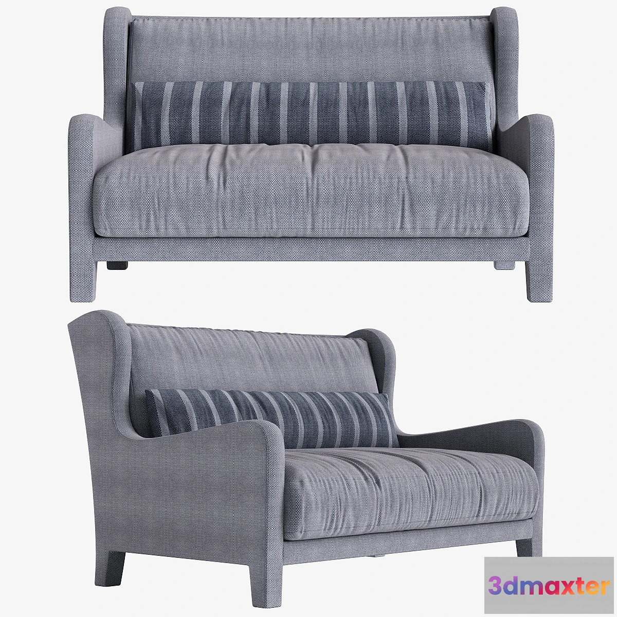 671663 - Sofa Foster Soft_ Meridiani_l140 x d97 x h90_art. 48915